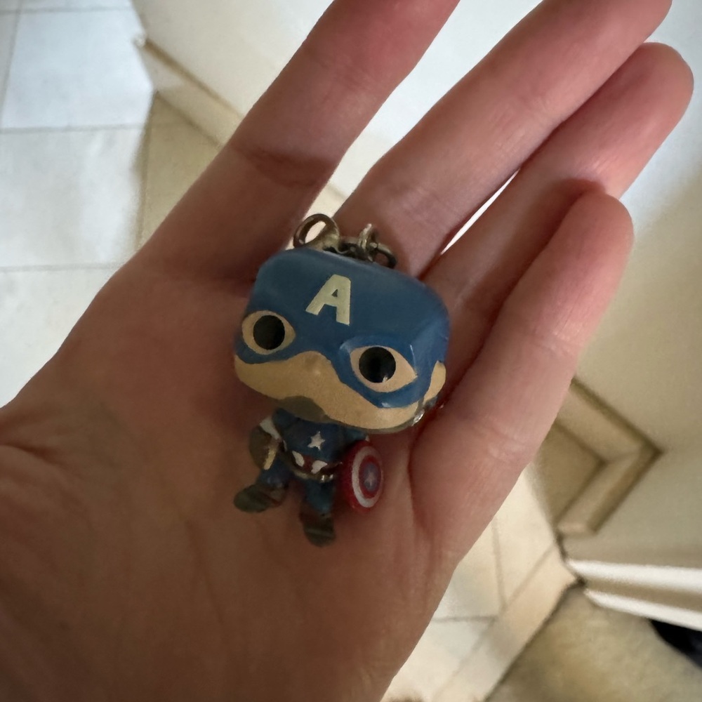 Captain America Funko Pop Keychain